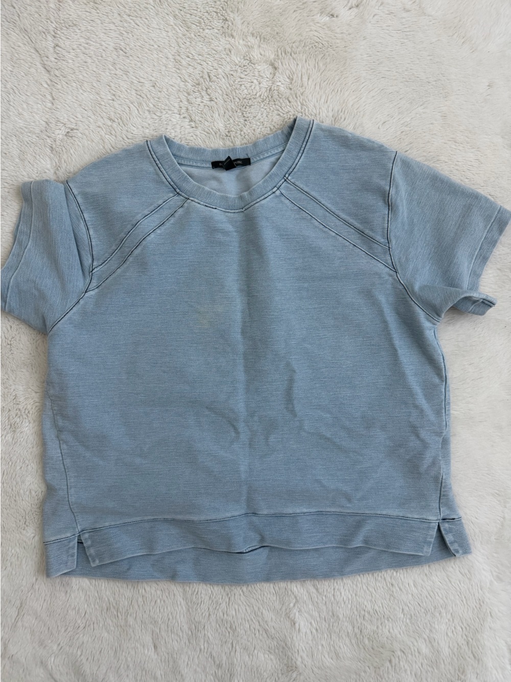 Banana Republic Light Blue Short-Sleeve Crewneck Tee